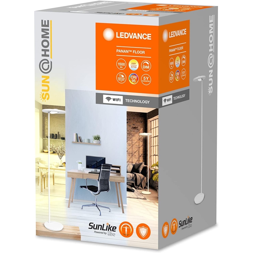 Ledvance - Lampadaire à intensité variable SUN@HOME LED/36W/230V 2200-5000K CRI 95 Wi-Fi