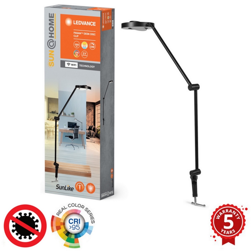 Ledvance - Lampe à pince LED à intensité variable SUN@HOME LED/15W/230V 2200-5000K CRI 95 Wi-Fi