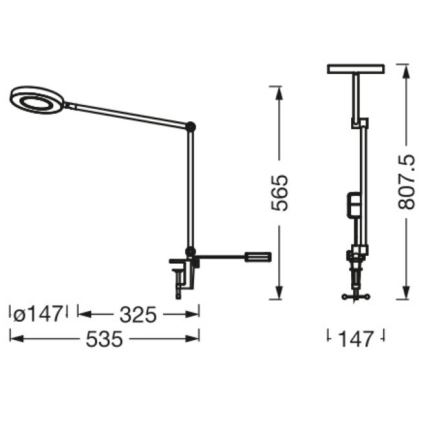 Ledvance - Lampe à pince LED à intensité variable SUN@HOME LED/15W/230V 2200-5000K CRI 95 Wi-Fi