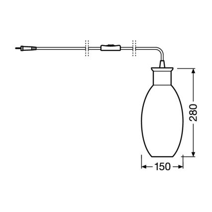 Ledvance - Lampe de table GRAPE 1xE27/40W/230V rose