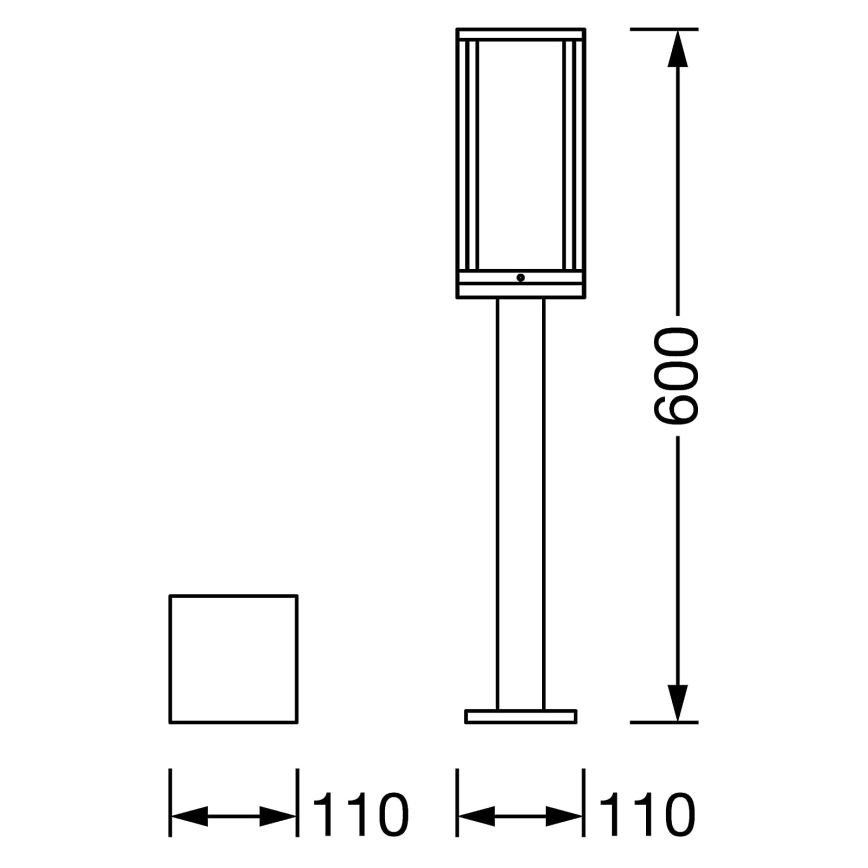 Ledvance - Lampe d'extérieur FRAME 1xE27/60W/230V IP44 60 cm