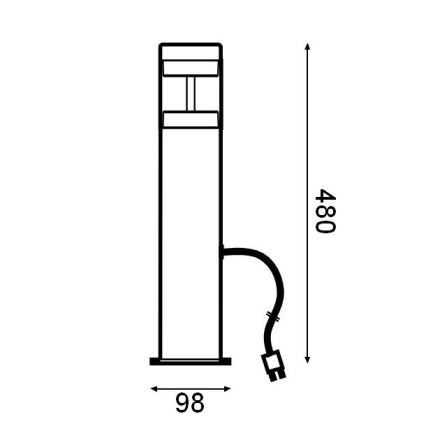 Ledvance - Lampe extérieure ENDURA HYBRID HAGEN LED/4W/12V IP44