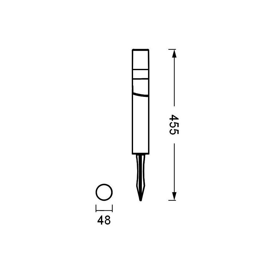 Ledvance - Lampe extérieure ENDURA HYBRID ROTA SPIKE LED/1W/12V IP44