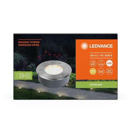 Ledvance - Lampe extérieure ENDURA HYBRID SPIKE LED/1W/12V IP44