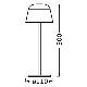 Ledvance - Lampe rechargeable extérieure à intensité variable TABLE LED/2,5W/5V IP54 beige