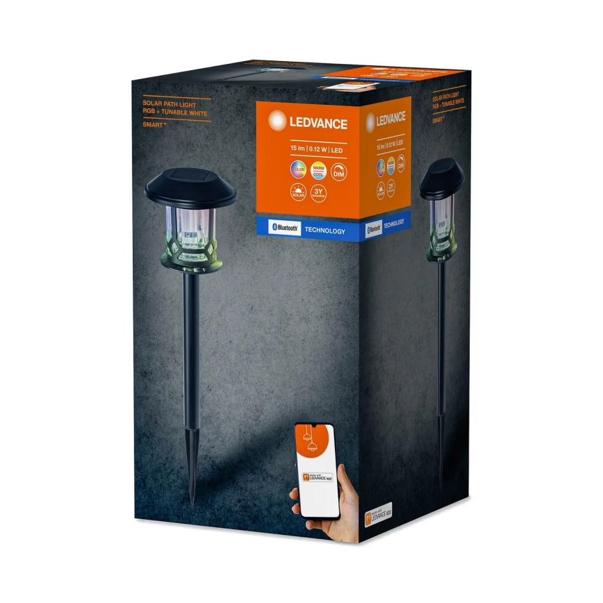 Ledvance - Lampe solaire à intensité variable LED RGBW SMART+ SOLAR LED/0,12W/3,2V 3000-6500K IP44