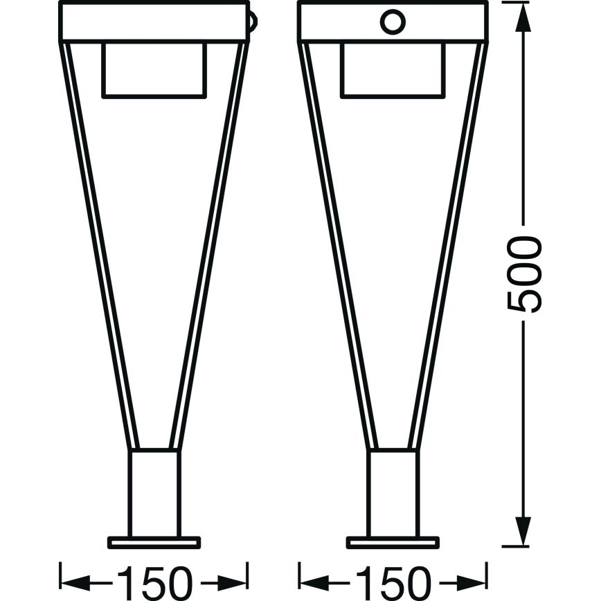 Ledvance - Lampe solaire extérieure avec détecteur BOUQUET LED/6W/3,7V 2200 mAh IP44