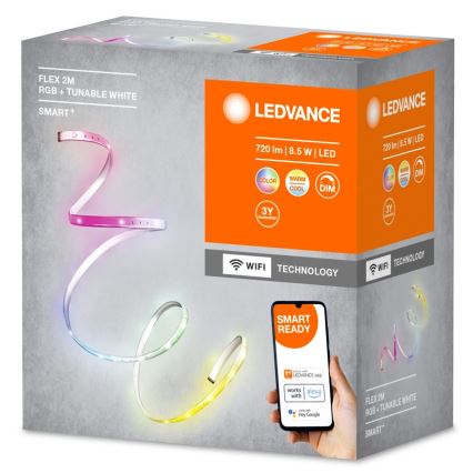 Ledvance - LED RGB+TW Ruban à intensité variable SMART+ FLEX 2m LED/8,5W/230V Wi-Fi