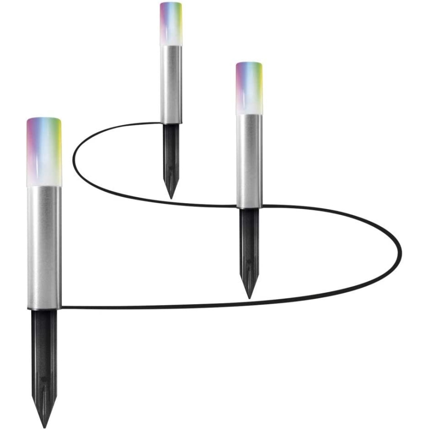 Ledvance - LOT 3x Kit d'extension de lampe extérieur RGBW SMART+ MINI 3xLED/3,1W/230V IP65 Wi-Fi