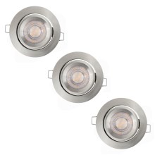 Ledvance - Lot de 3x luminaires encastrés LED à intensité variable SIMPLE LED/4,9W/230V