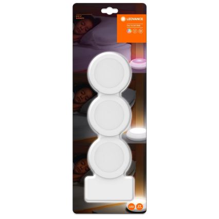 Ledvance - LOT x3 Lumière d'orientation tactile DOT-IT LED/0,2W/4,5V + Télécommande