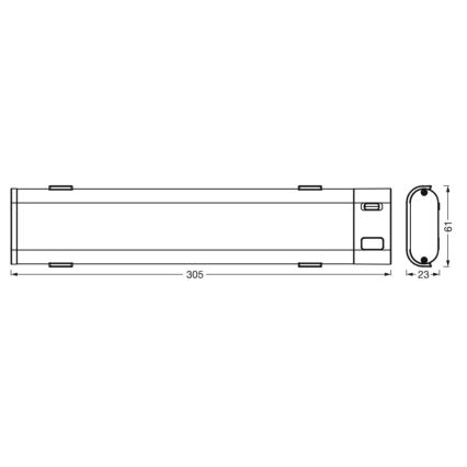 Ledvance - Réglette de cuisine à intensité variable avec détecteur SMART+ UNDERCABINET LED/9W/230V 3000-6500K Wi-Fi