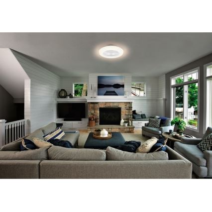 Ledvance - Plafonnier à intensité variable avec un ventilateur SMART+ LED/35W/230V Wi-Fi 3000-6500K + Télécommande