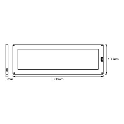 Ledvance - Luminaire de dessous de meuble LED à intensité variable avec capteur CABINET LED/10W/230V