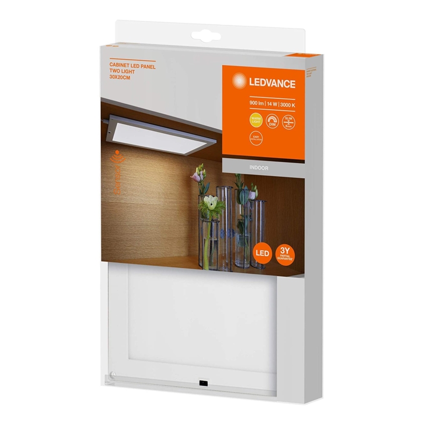 Ledvance - Luminaire de dessous de meuble LED à intensité variable avec capteur CABINET LED/14W/230V