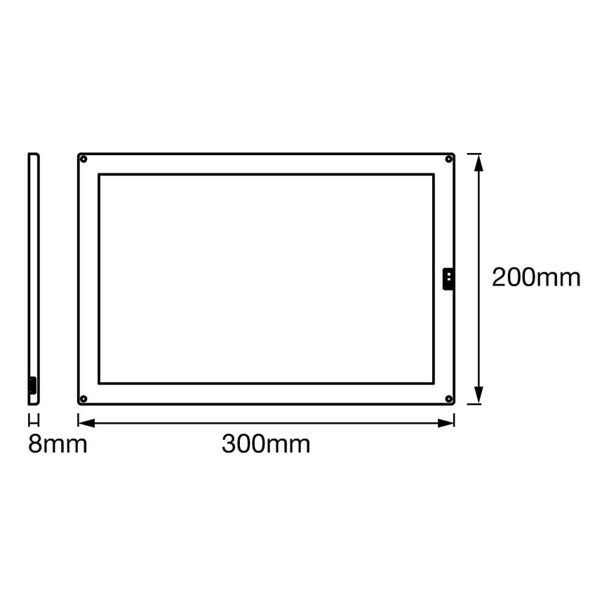 Ledvance - Luminaire de dessous de meuble LED à intensité variable avec capteur CABINET LED/14W/230V