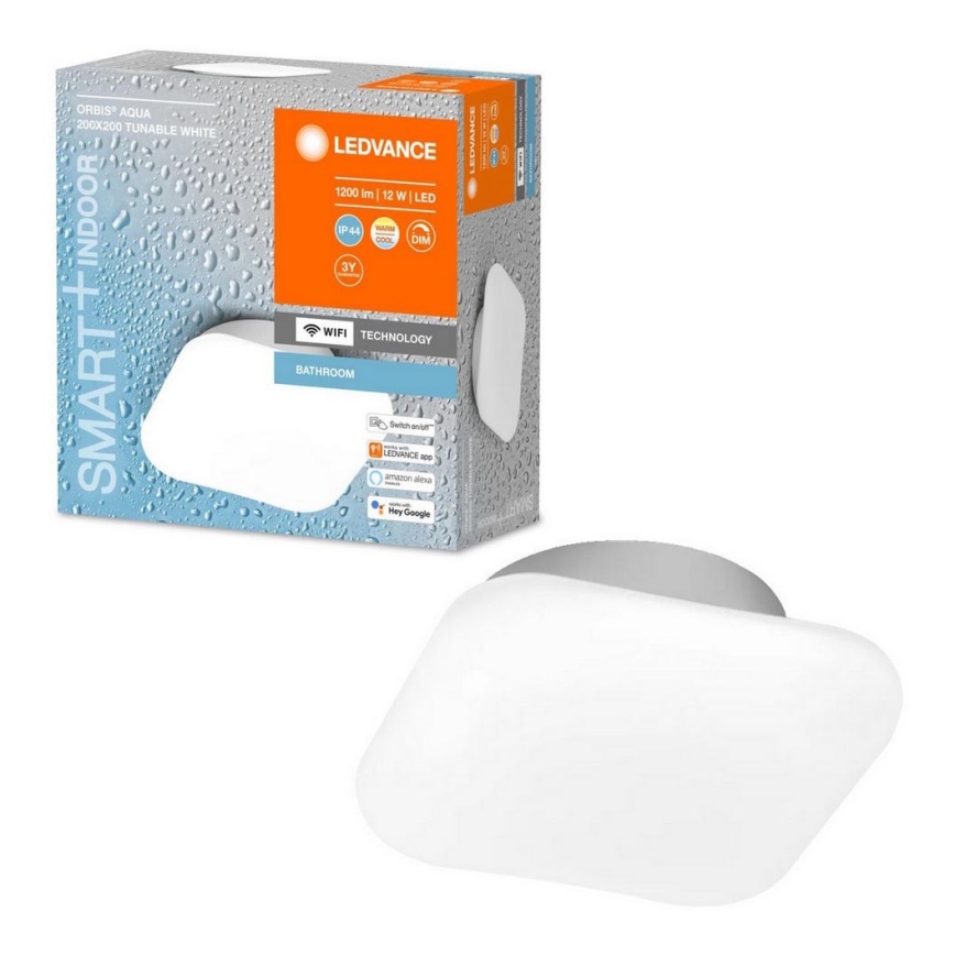 Ledvance-Luminaire de salle de bain à intensité variable SMART+ AQUA LED/12W/230V 3000-6500K IP44 Wi-Fi