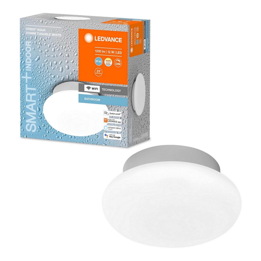 Ledvance-Luminaire de salle de bain à intensité variable SMART+ AQUA LED/12W/230V 3000-6500K IP44 Wi-Fi