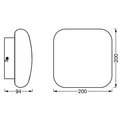 Ledvance-Luminaire de salle de bain à intensité variable SMART+ AQUA LED/12W/230V 3000-6500K IP44 Wi-Fi