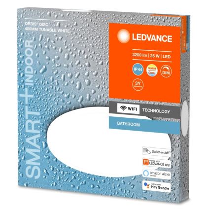 Ledvance - Luminaire de salle de bain LED à intensité variable SMART+ DISC LED/25W/230V 3000-6500K Wi-Fi IP44