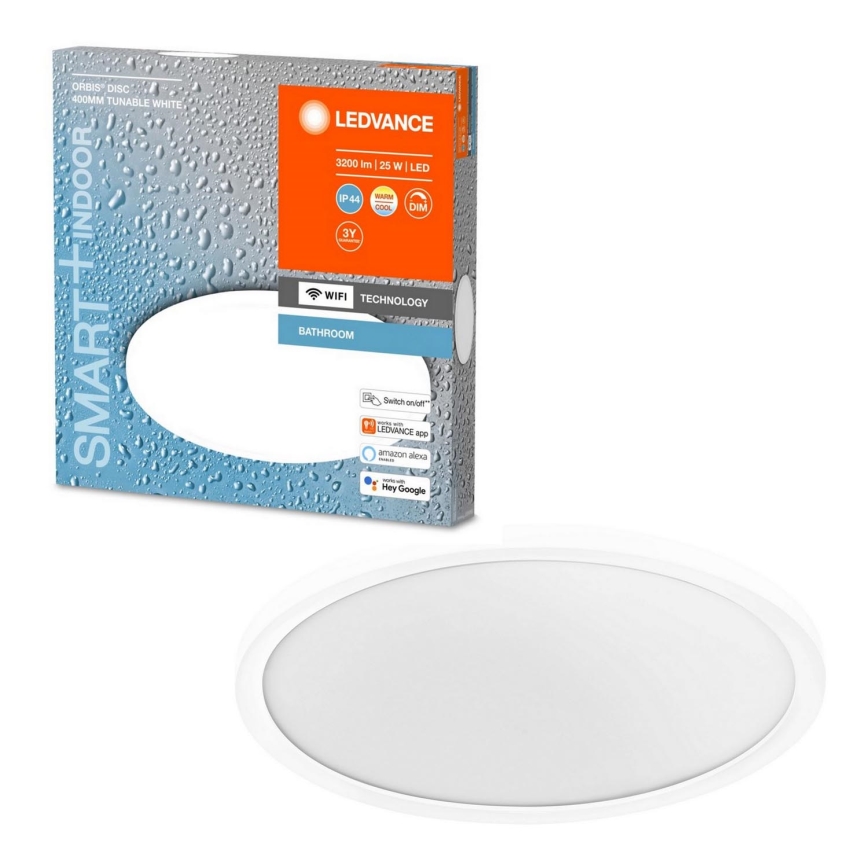 Ledvance - Luminaire de salle de bain LED à intensité variable SMART+ DISC LED/25W/230V 3000-6500K Wi-Fi IP44