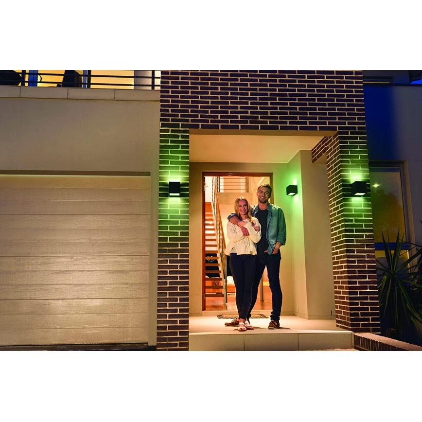 Ledvance - Applique murale d'extérieur à intensité variable LED RGBW BRICK LED/14W/230V Wi-Fi IP44