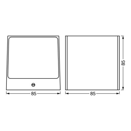 Ledvance - Applique murale d'extérieur à intensité variable LED RGBW BRICK LED/14W/230V Wi-Fi IP44