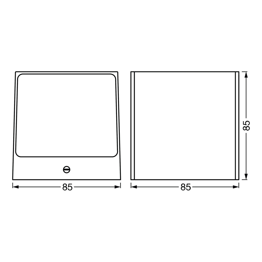 Ledvance - Applique murale d'extérieur à intensité variable LED RGBW BRICK LED/14W/230V Wi-Fi IP44
