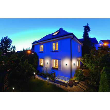 Ledvance - Applique murale d'extérieur à intensité variable LED RGBW PIPE LED/10W/230V Wi-Fi IP44
