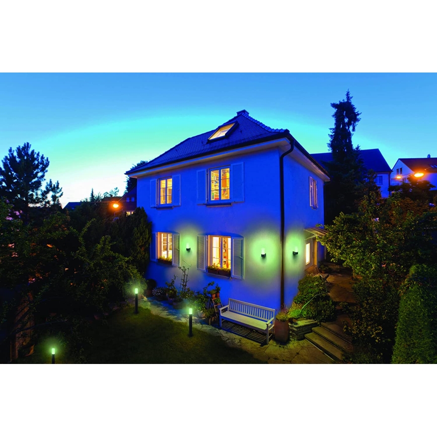 Ledvance - Applique murale d'extérieur à intensité variable LED RGBW PIPE LED/10W/230V Wi-Fi IP44