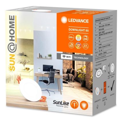 Ledvance- Luminaire encastrable LED à intensité variable SUN@HOME LED/4,5W/230V CRI 95 Wi-Fi