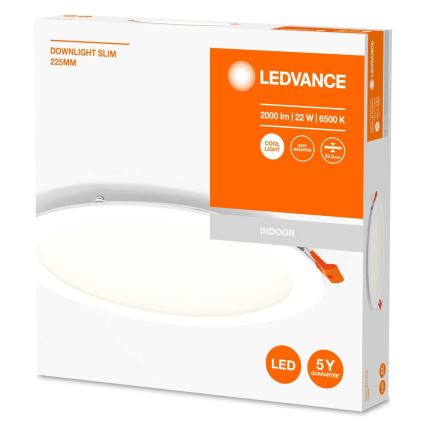 Ledvance - Luminaire encastrable SLIM LED/22W/230V 6500K