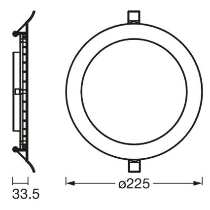 Ledvance - Luminaire encastrable SLIM LED/22W/230V 6500K