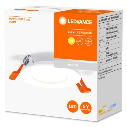 Ledvance - Luminaire encastrable SLIM LED/4,5W/230V 3000K