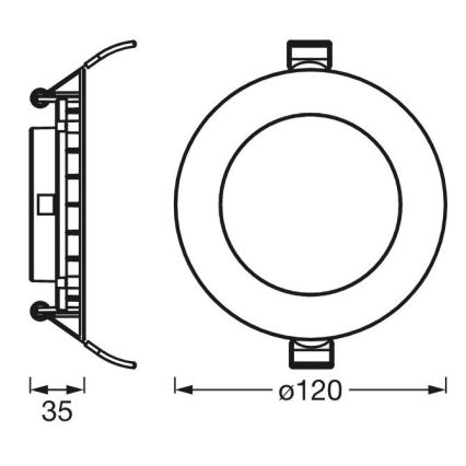 Ledvance - Luminaire encastrable SLIM LED/8W/230V 6500K