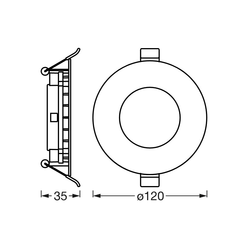 Ledvance - Luminaire encastré LED à intensité variable SUN@HOME LED/8W/230V 2200-5000K CRI 95 Wi-Fi