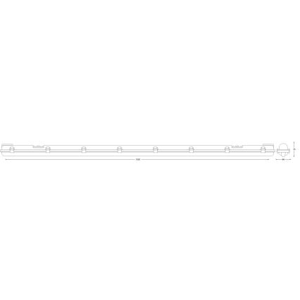 Ledvance - Luminaire fluorescent industriel SUBMARINE 1xG13/19W/230V IP65
