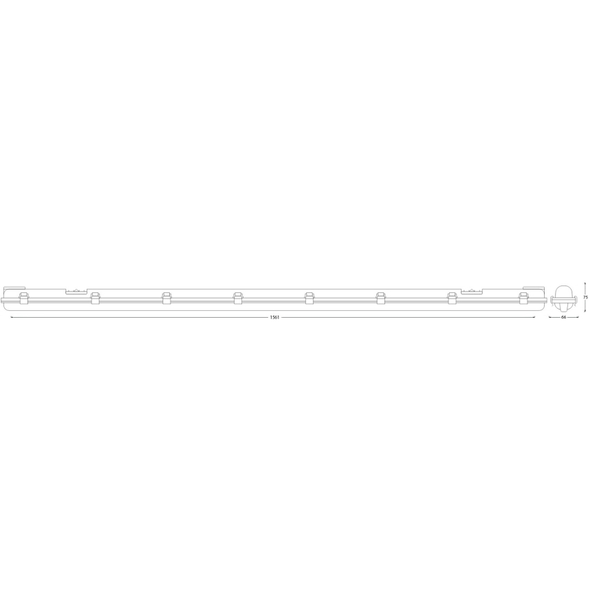 Ledvance - Luminaire fluorescent industriel SUBMARINE 1xG13/19W/230V IP65