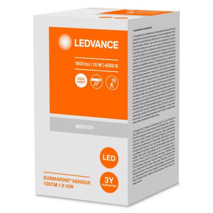 Ledvance - Luminaire industriel avec un détecteur SUBMARINE 1xG13/16W/230V IP65