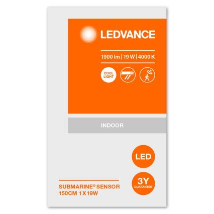 Ledvance - Luminaire industriel avec un détecteur SUBMARINE 1xG13/19W/230V IP65