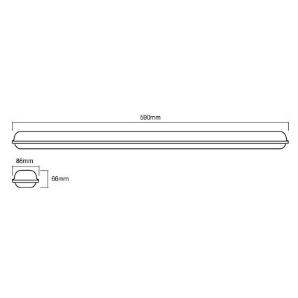 Ledvance - Luminaire industriel LED SUBMARINE LED/18W/230V IP65