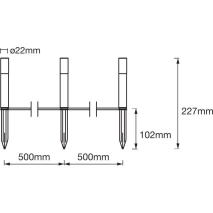 Ledvance - PACK 3x Lampe d