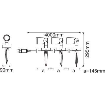 Ledvance - PACK 3x Lampe d