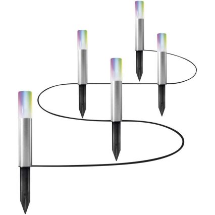 Ledvance - PACK 5x Lampe d'extérieur LED RGBW SMART+ GARDEN POLE 5xLED/5,7W/230V IP65 Wi-Fi