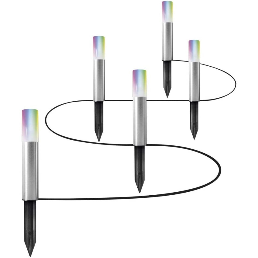 Ledvance - PACK 5x Lampe d'extérieur LED RGBW SMART+ GARDEN POLE 5xLED/5,7W/230V IP65 Wi-Fi