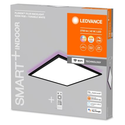 Ledvance - Panneau à intensité variable LED RGBW SMART+ PLANON LED/40W/230V Wi-Fi + Télécommande