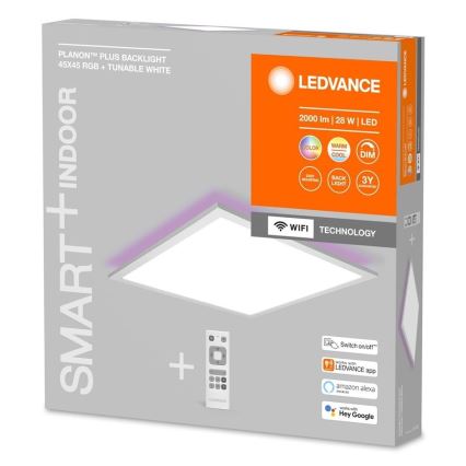 Ledvance - Panneau LED RGBW dimmable SMART+ PLANON LED/28W/230V 45x45 cm Wi-Fi + télécommande