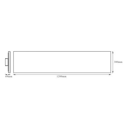 Ledvance - Panneau monté en surface FRAMELESS LED/40W/230V 3000K