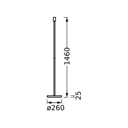 Ledvance - Pied de lampe DECOR STICK 1xE27/40W/230V beige