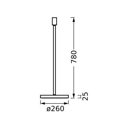 Ledvance - Pied de lampe DECOR STICK 1xE27/40W/230V beige